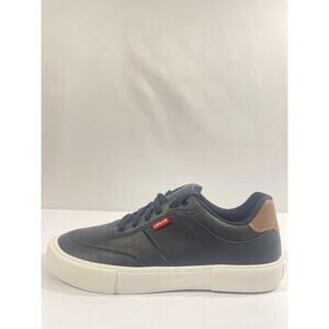 Levi's Shoes Mens Size 8 Black Tan Munro NM Faux Leather Casual Sneakers New Box